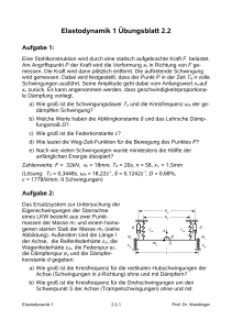 Elastodynamik 1 Übungsblatt 2.2