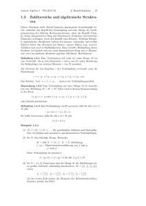 1.3 Zahlbereiche und algebraische Struktu- ren
