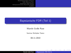 Bayesianische FDR (Teil 1) - math.uni
