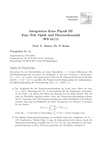 Integrierter Kurs Physik III Exp.