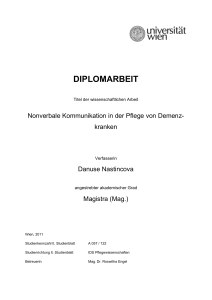 DIPLOMARBEIT Titel der Diplomarbeit Kommunikation von