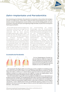 Parodontitis - Deutsche Gesellschaft für Implantologie