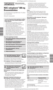 NAC-ratiopharm® 600 mg Brausetabletten