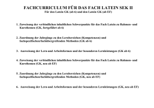 fachcurriculum für das fach latein sek ii - Leibniz