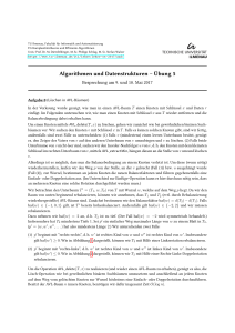 Algorithmen und Datenstrukturen – ¨Ubung 5