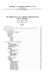 Die Molassezone im westlichen Oberösterreich und in Salzburg