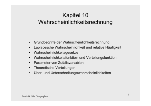 Kapitel 10 Wahrscheinlichkeitsrechnung