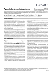 KIID report - Lazard Asset Management