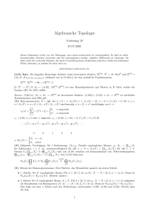 Algebraische Topologie - sigma