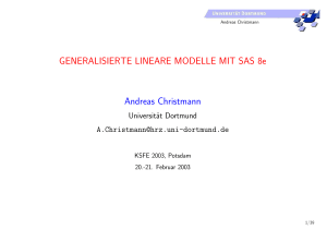 GENERALISIERTE LINEARE MODELLE MIT SAS 8e - SAS-Wiki