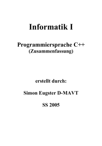 Informatik I