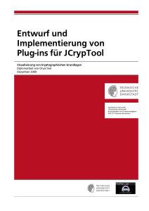 Entwurf und Implementierung von Plug-ins für JCrypTool