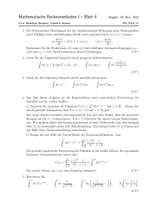 Mathematische Rechenmethoden I – Blatt 4