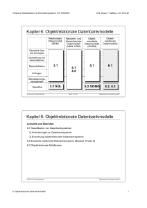 Objektrelationale Datenbankmodelle