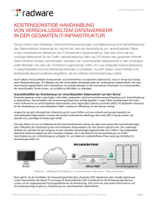 KOSTENGÜNSTIGE HANDHABUNG VON VERSCHLÜSSELTEM