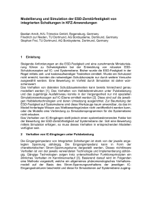 Modellierung und Simulation der ESD