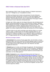 ENCA-Treffen in Bukarest Ende April 2013