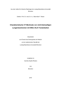 Charakteristische CT-Merkmale von nicht