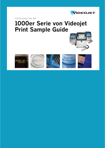 1000er Serie von Videojet Print Sample Guide