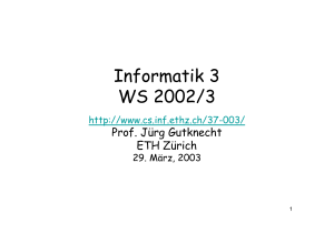 Informatik 3 WS 2002/3