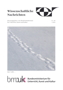 Wissenschaftliche Nachrichten Nr. 138, 1/2010