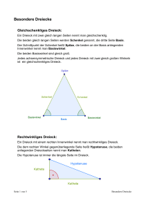 Besondere Dreiecke