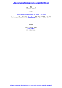 Objektorientierte Programmierung mit Python 3 - Beck-Shop