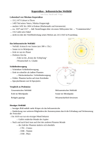Kopernikus - heliozentrisches Weltbild - unterricht-beck