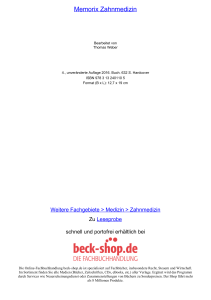 Memorix Zahnmedizin - Beck-Shop