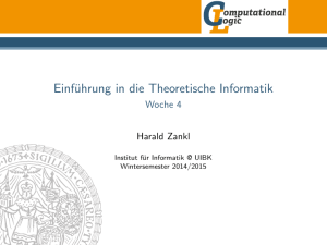 Einführung in die Theoretische Informatik