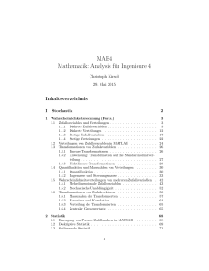 MAE4 Mathematik: Analysis für Ingenieure 4