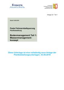 22.1 Bodenmanagement Teil 1 Massenmanagement - BOB-SH