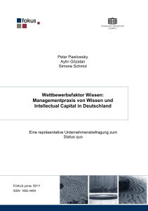 Wettbewerbsfaktor Wissen: Managementpraxis von