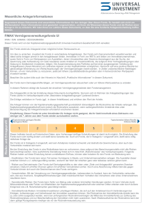 Wesentliche Anlegerinformationen FIMAX