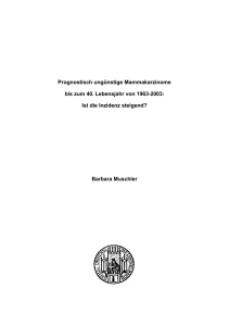 Mammakarzinom - Elektronische Hochschulschriften der LMU