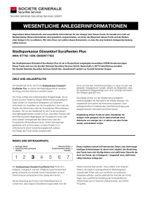 Wesentliche Anlegerinformationen - Société Générale Securities