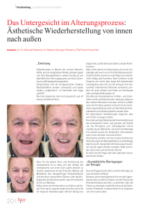 Das Untergesicht im Alterungsprozess