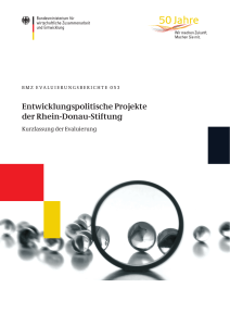 Entwicklungspolitische Projekte der Rhein-Donau