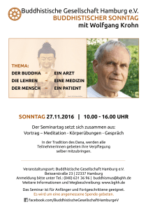 Buddhistische Gesellschaft Hamburg e.V. BUDDHISTISCHER