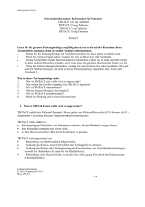 Information für Patienten TRITACE 1,25 mg Tabletten