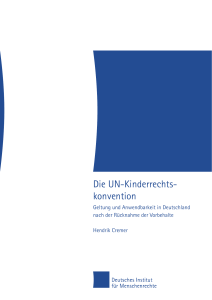 Die UN-Kinderrechtskonvention