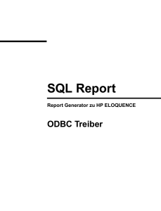 SQL Report - Marxmeier Software