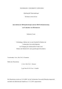 Abteilung für Neuroradiologie Klinikum rechts der Isar