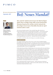 BoJ: Neues Mandat?