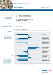 Devisenreport 1 Im Fokus