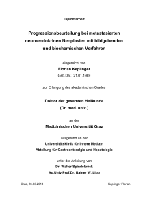 Progressionsbeurteilung bei metastasierten neuroendokrinen