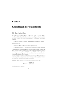 Grundlagen der Maßtheorie