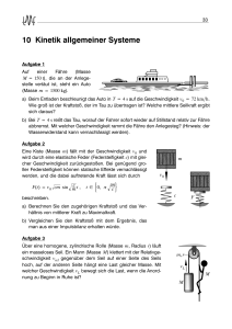 10 Kinetik allgemeiner Systeme - WWW-Docs for B-TU