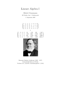 Lineare Algebra I - Humboldt
