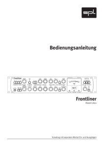 Frontliner - Anleitung - Sound Performance Lab